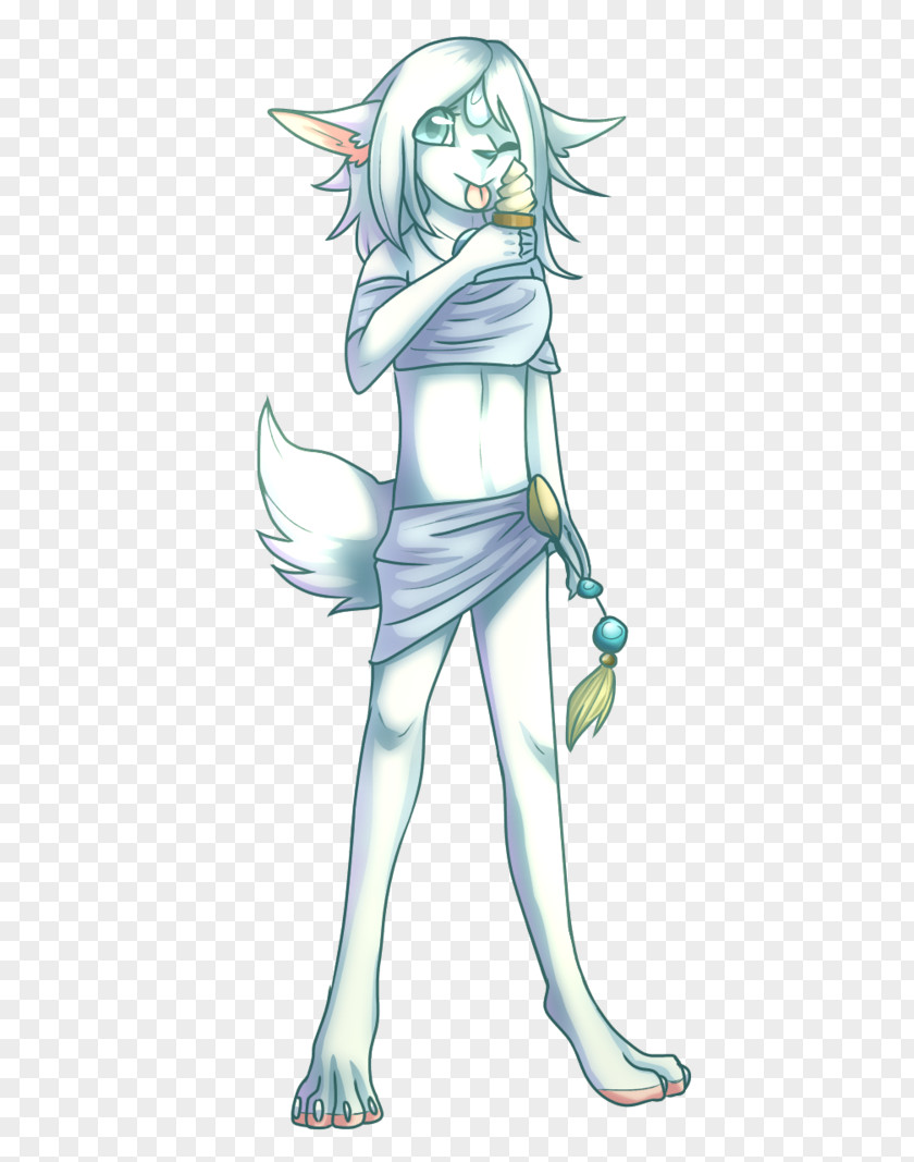 Fairy Homo Sapiens Costume Sketch PNG