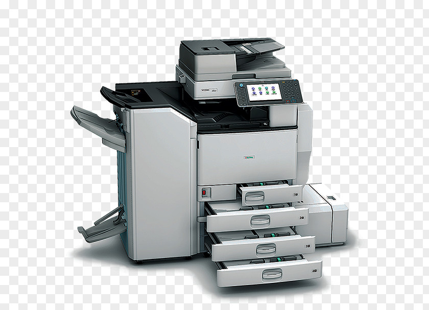 Printer Photocopier Ricoh Paper Multi-function Printing PNG