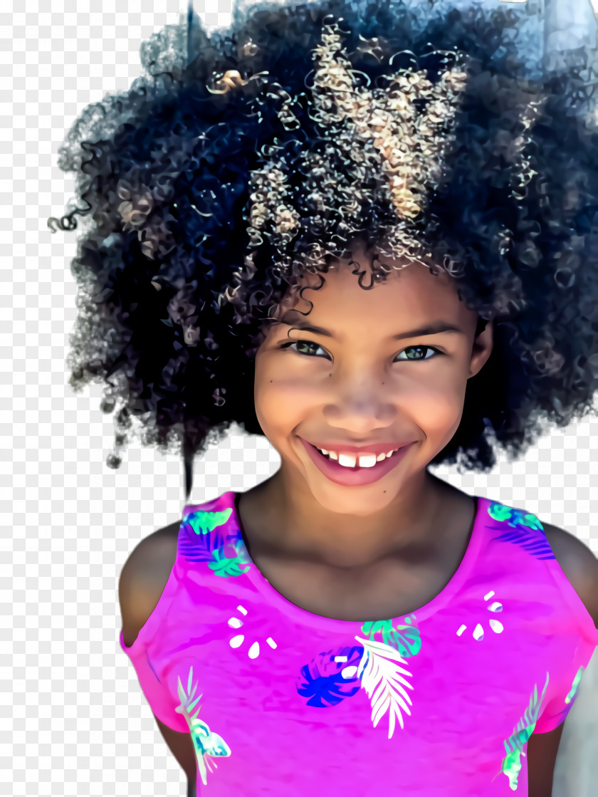 Artificial Hair Integrations Child Model Little Girl PNG