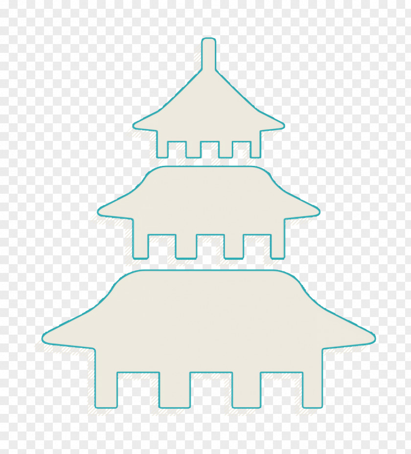 Pagoda Icon Chinese Japanese Culture PNG