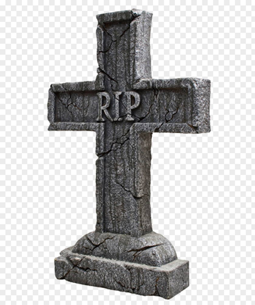 Tombstone Headstone Cemetery Christian Cross Rest In Peace PNG