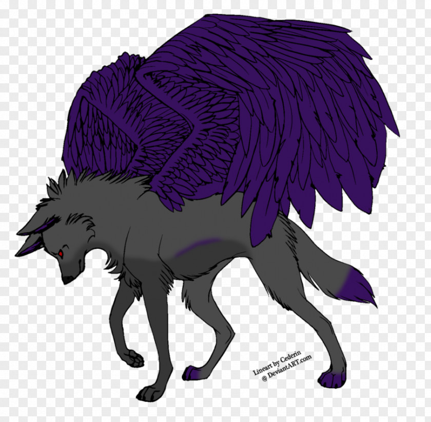 Winged Wolf Drawings Canidae Black Australian Shepherd Eastern Clip Art PNG