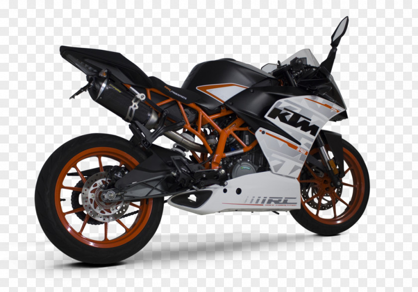 Motorcycle Exhaust System KTM RC 390 Series PNG