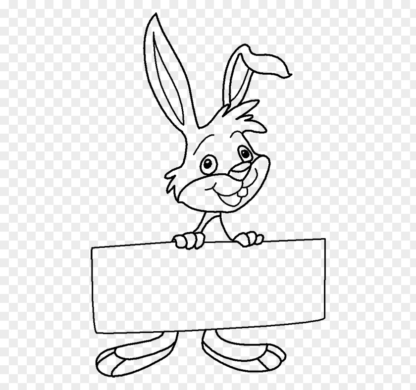 Rabbit Domestic Hare Black And White Drawing PNG