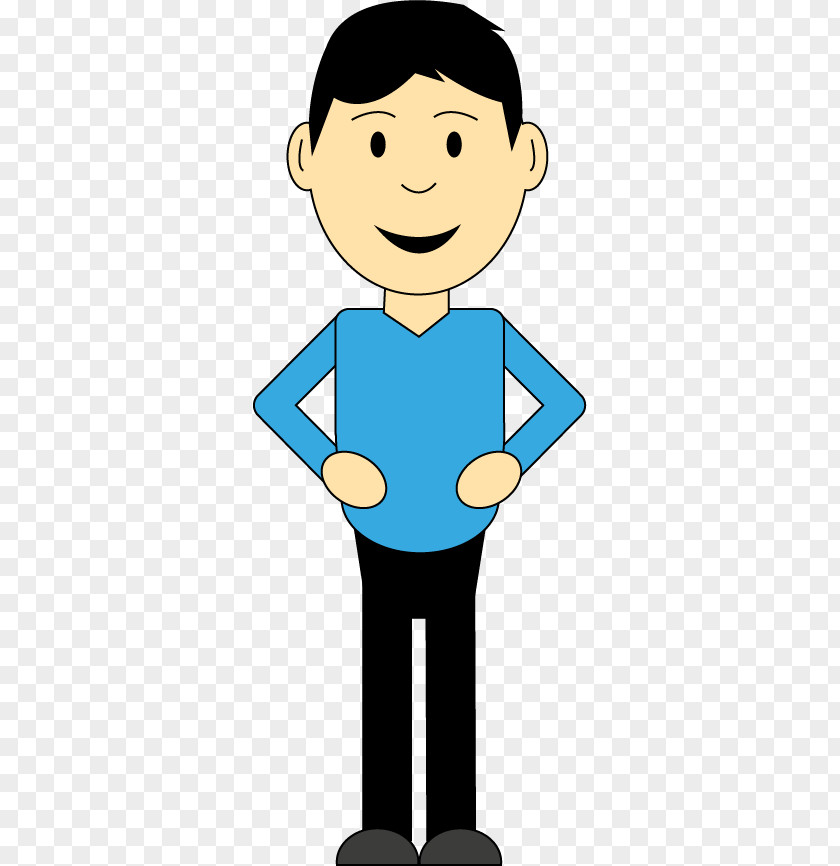 Really Excited Person Clip Art Happiness Cartoon Man Image PNG