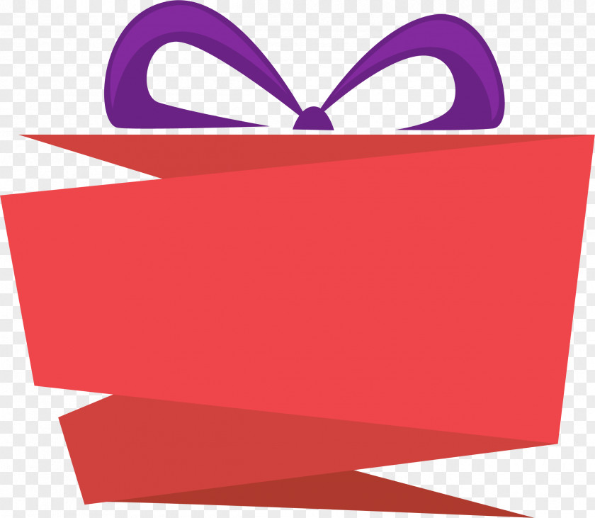 Red Simple Gift Clip Art PNG