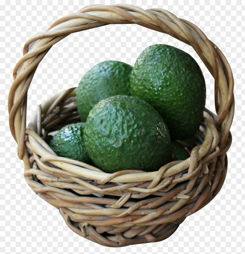 Green Avocado Oil Healthy Diet Basket Food PNG
