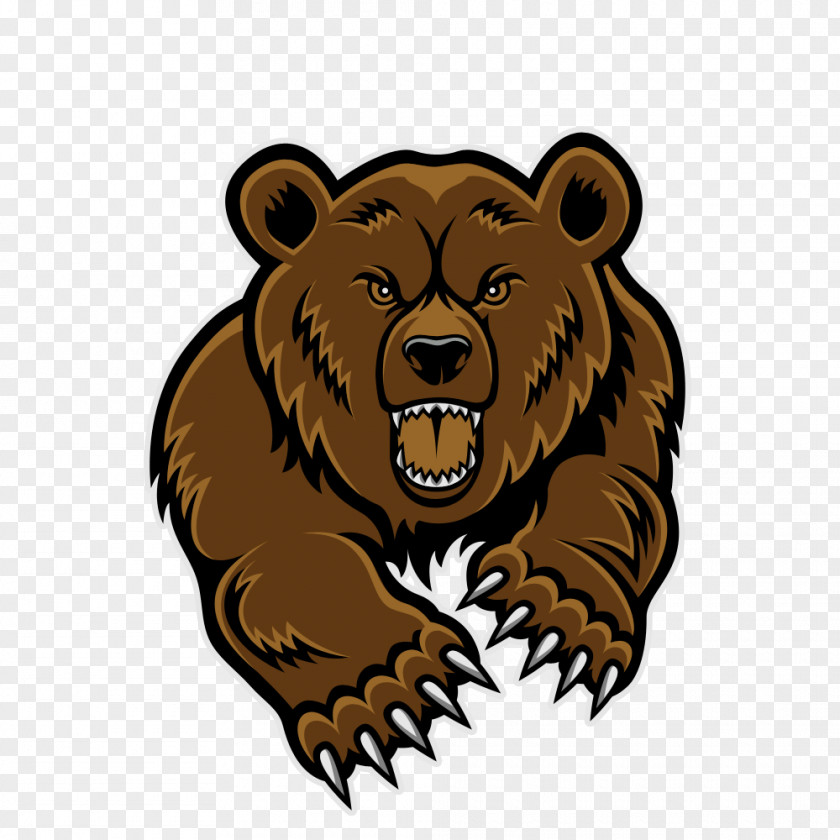 Grizzly Bear Clipart Polar Brown Giant Panda PNG