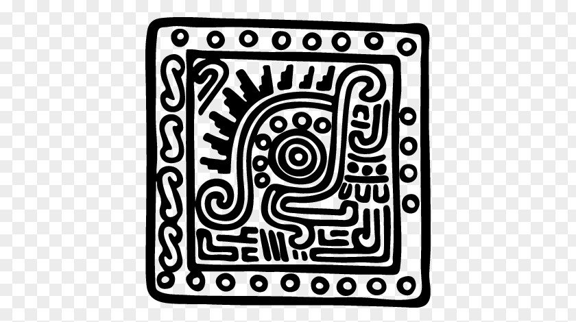 Indian Warrior Aztec Mexico Maya Civilization Drawing Canvas PNG