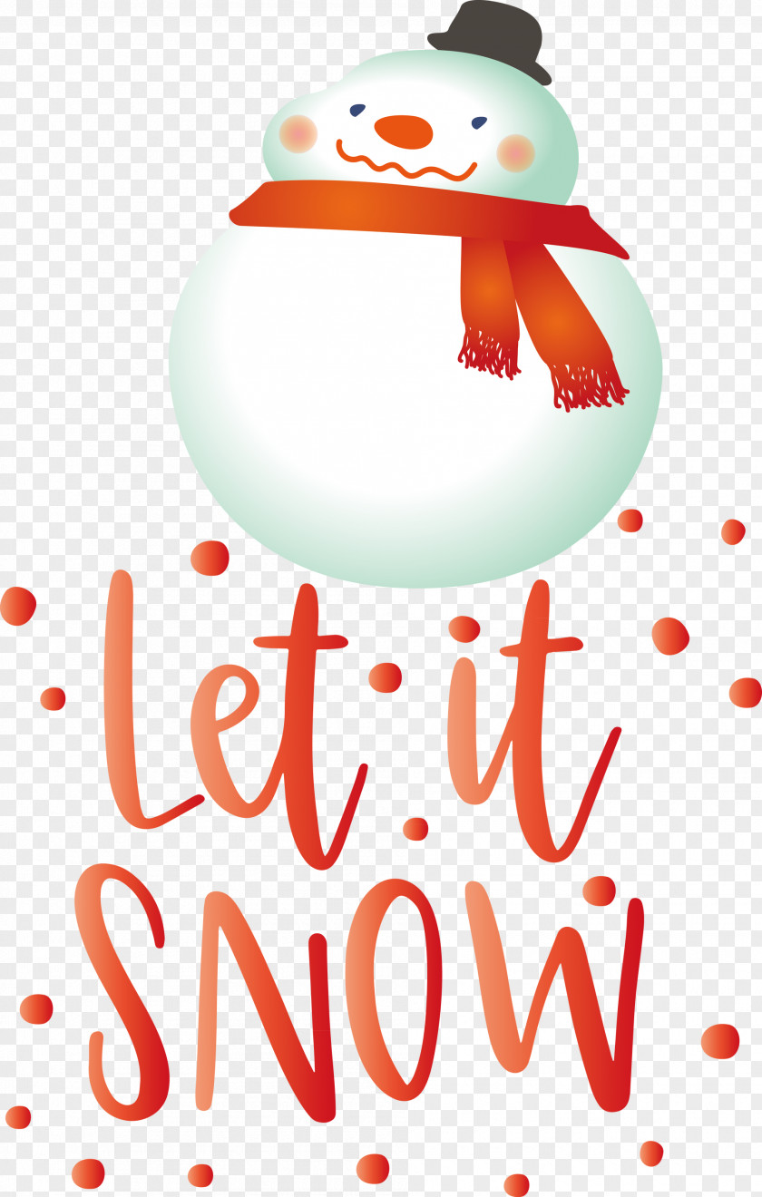 Let It Snow Snowflake PNG