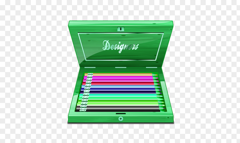 Vector Cartoon Pencil Box Case PNG