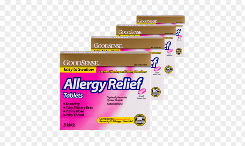 Allergy Diphenhydramine Benadryl Tablet Chlorphenamine PNG