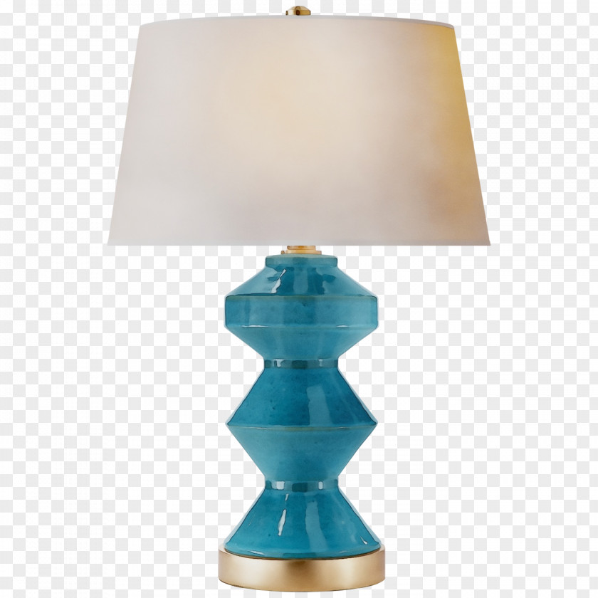 Aqua Table Lamp Light Fixture Blue Lighting Turquoise PNG