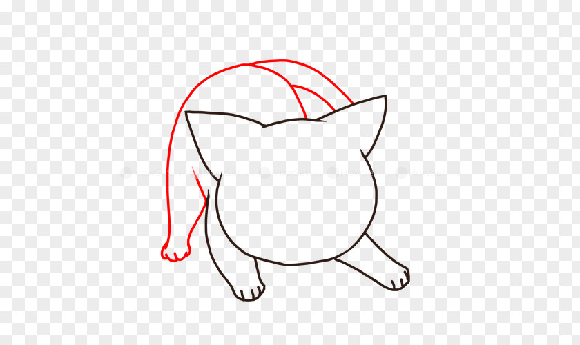 Cat Line Art Cartoon Clip PNG