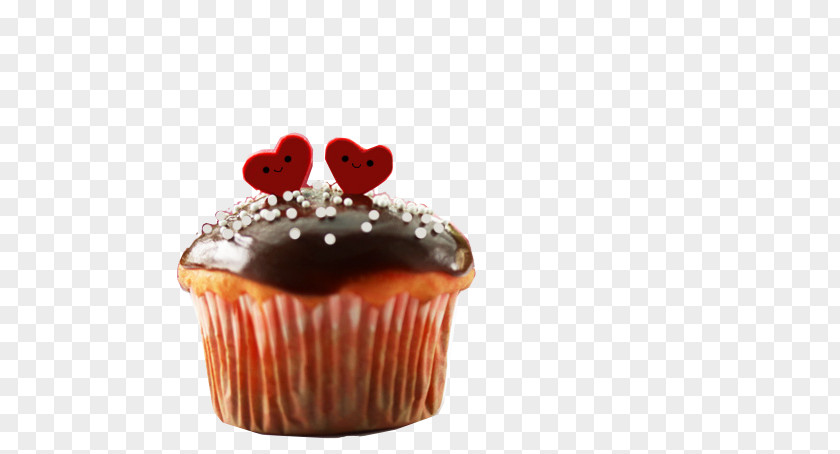 Commercial Cupcake American Muffins Praline Buttercream Chocolate PNG