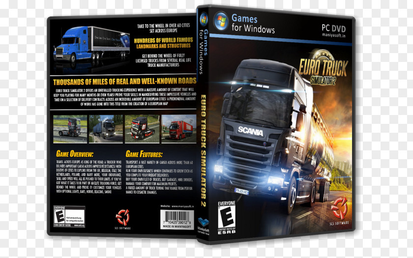 Euro Truck Simulator 2 Computer Software PC Game Video Xbox 360 PNG