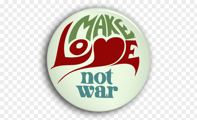 圆形logo Make Love, Not War Peace Symbols Vietnam Pin Badges PNG