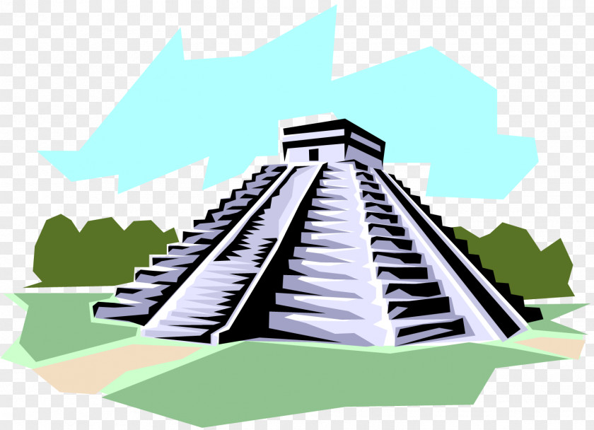 Mayan Ruins Cliparts El Castillo, Chichen Itza Temple Maya Civilization Mesoamerican Pyramids Tenochtitlan PNG