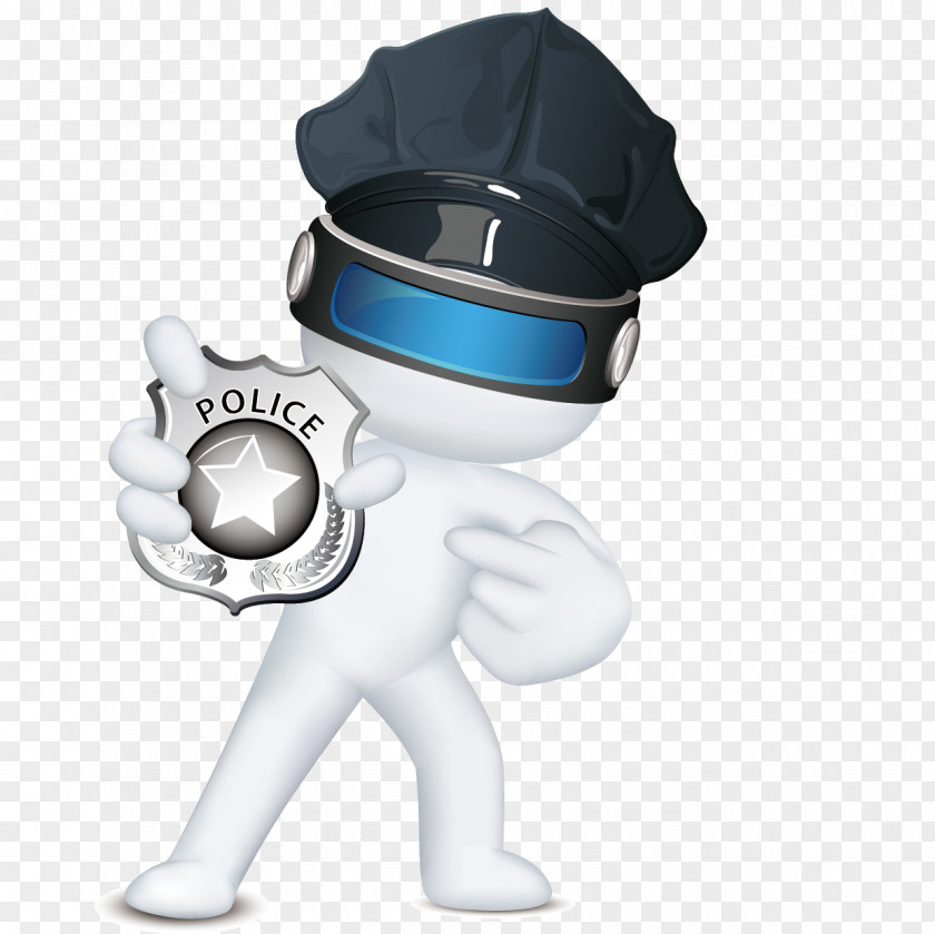 3D Villain Vector Business Theme Police Officer Royalty-free Badge PNG