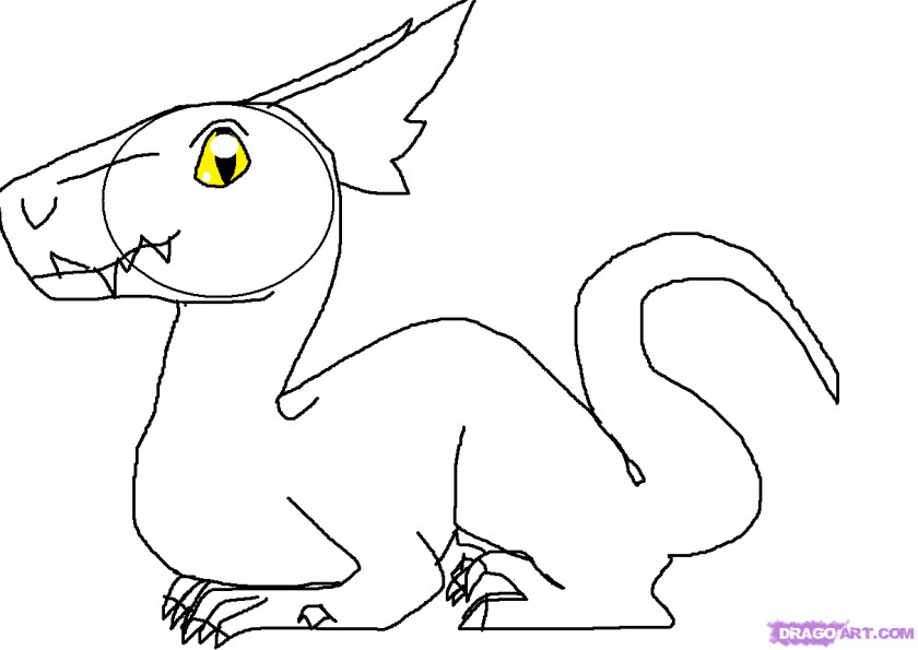 CUTE DRAGON DRAWINGS Drawing Infant Dragon How-to Clip Art PNG