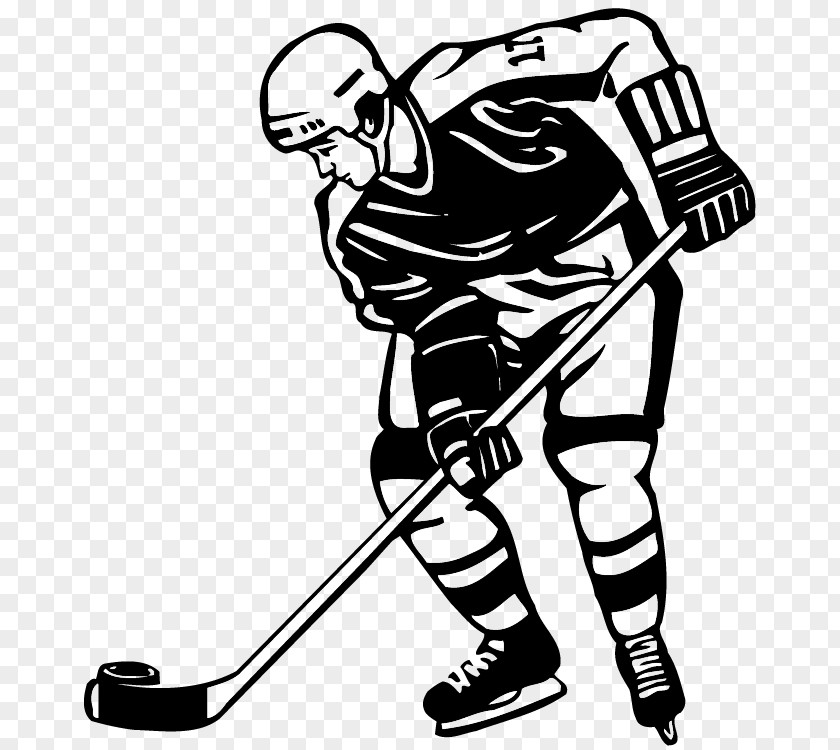 Hockey Ice Sports Glass Sticker PNG