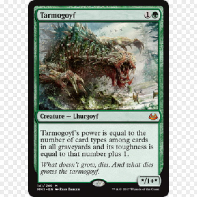 Magic: The Gathering Tarmogoyf Modern Masters 2017 Edition Collectible Card Game PNG