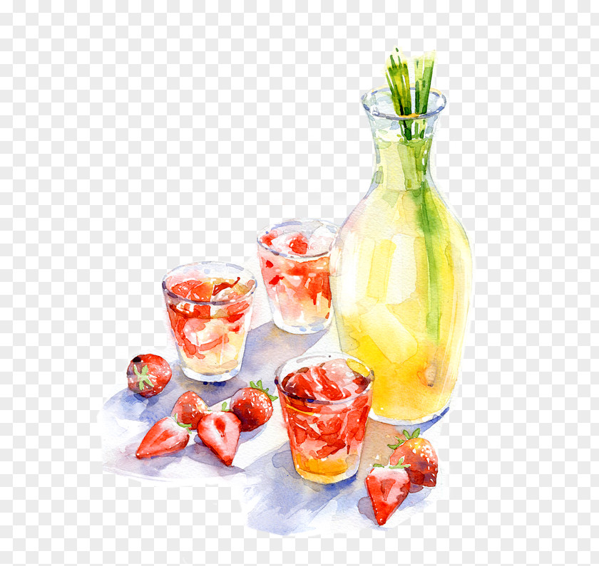 Painting Cocktail Garnish Illustration Food Watercolor Shrub PNG