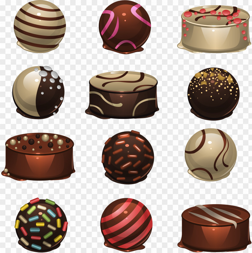 Chocolate Bonbon Truffle Candy PNG