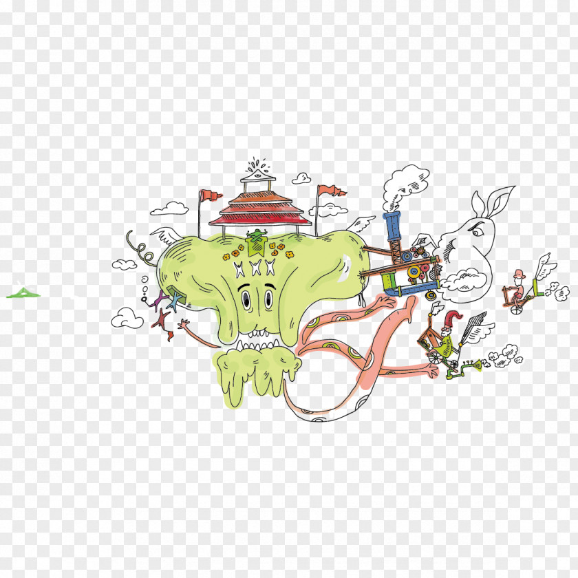 Hungry Ghost Festival Creative Creativity Clip Art PNG
