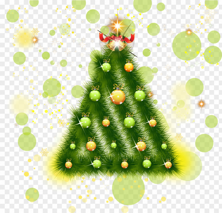 Little Fresh Green Christmas Tree Chinese New Year PNG