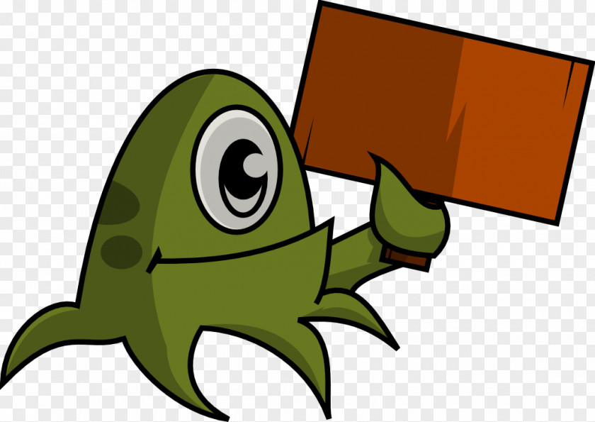 Placard Cliparts Creative Commons Monster Animation Clip Art PNG