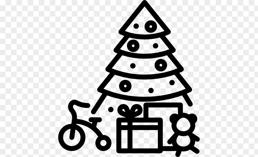 Christmas Tree White Clip Art PNG