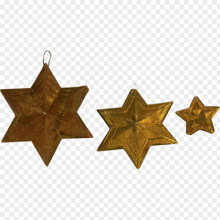 Gold Stars Santa Claus Christmas Ornament Decoration Child PNG