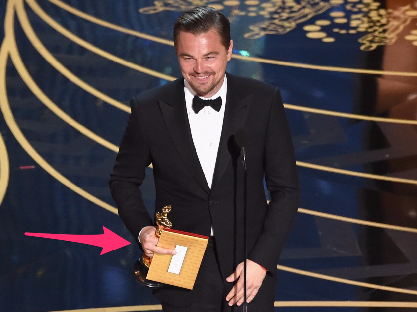 Leonardo Dicaprio 88th Academy Awards 1st Award For Best Actor PNG