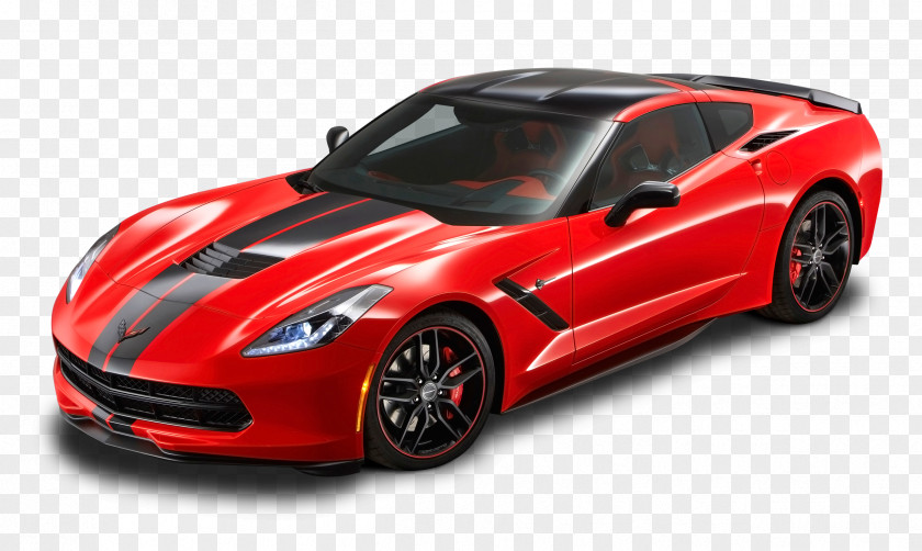 Red Chevrolet Corvette Concept Car 2016 2015 Stingray PNG