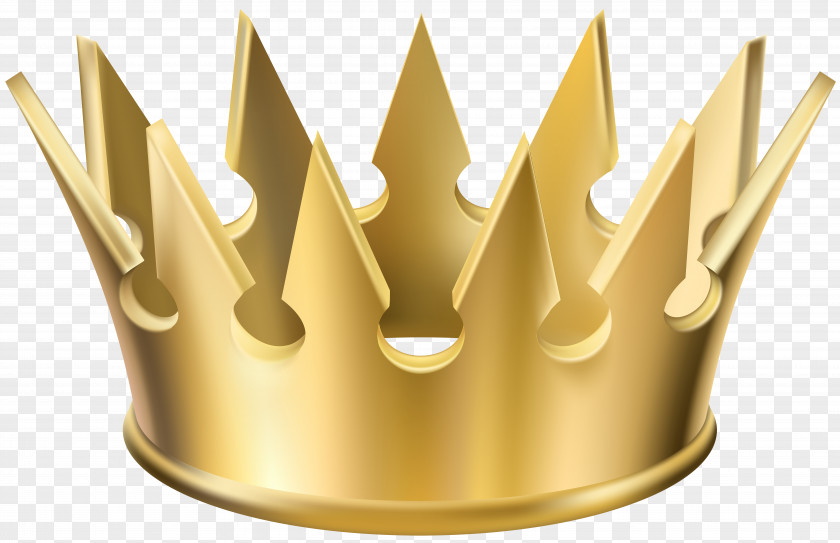 Golden Crown Transparent Clip Art Image PNG