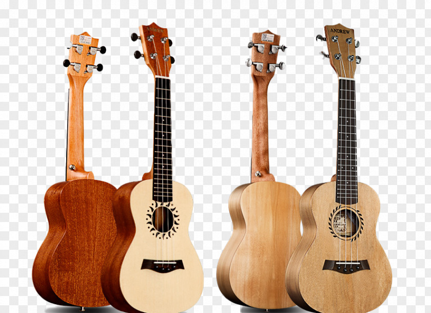 Guitar White Ukulele Acoustic Tiple Cuatro Cavaquinho PNG