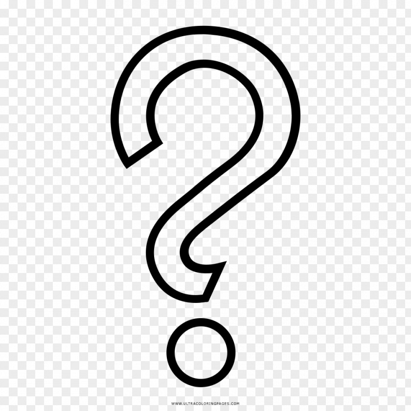 LAMPADA Question Mark Drawing Coloring Book Exclamation Black And White PNG