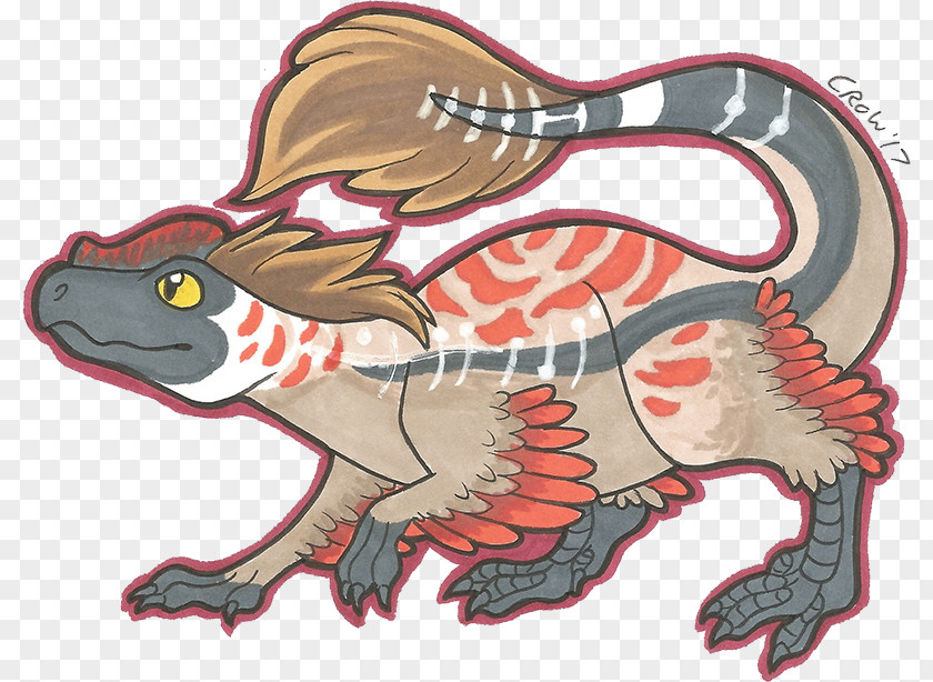 Oboe Velociraptor Reptile Amphibian Art PNG