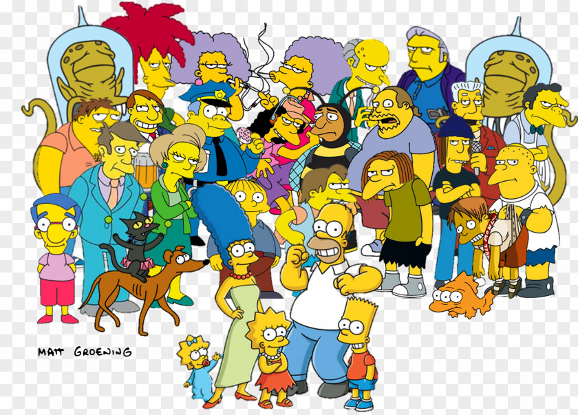 Simpsons Homer Simpson Grampa Marge Bart Lisa PNG