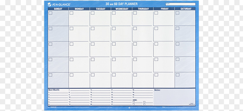Standard Paper Size Personal Organizer Calendar Font PNG