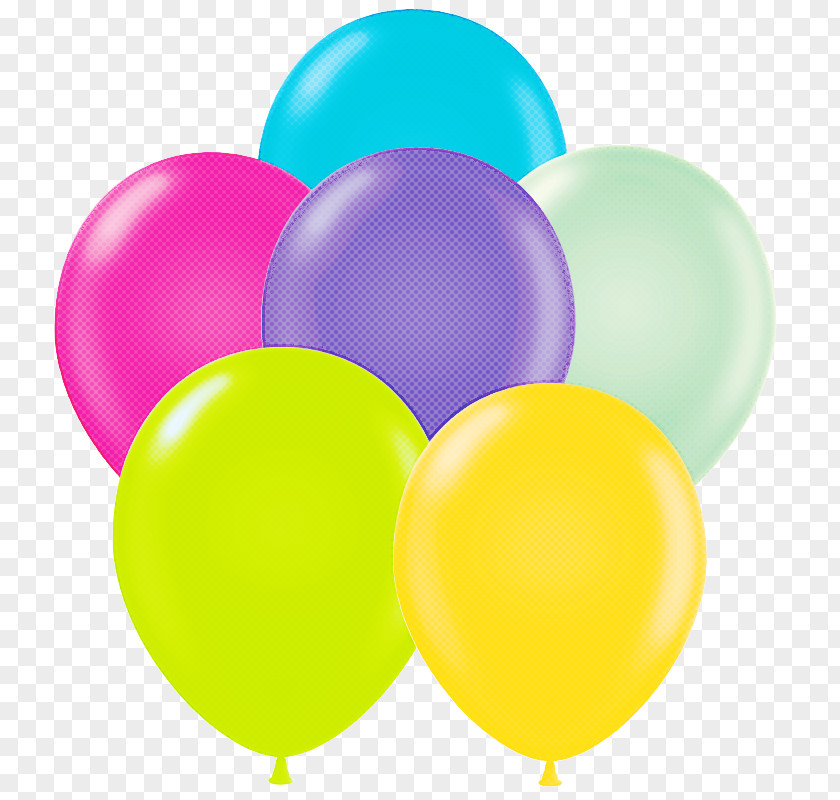 Toy Party Supply Balloon Yellow PNG