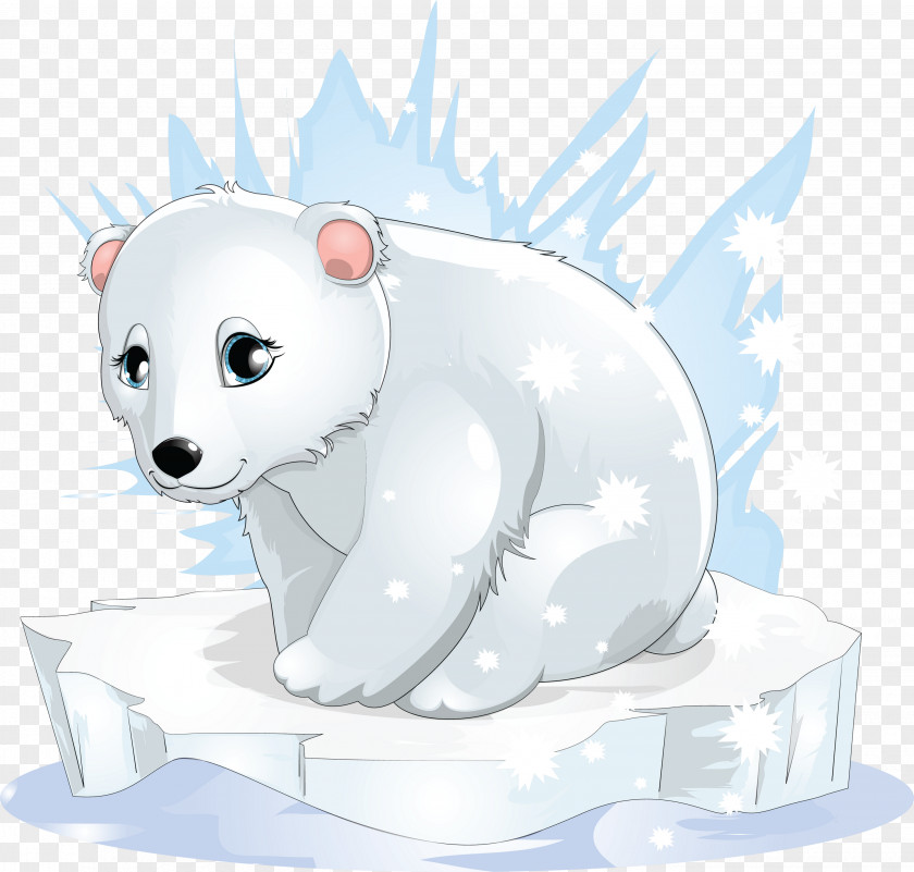 Cartoon Polar Bear Clip Art PNG
