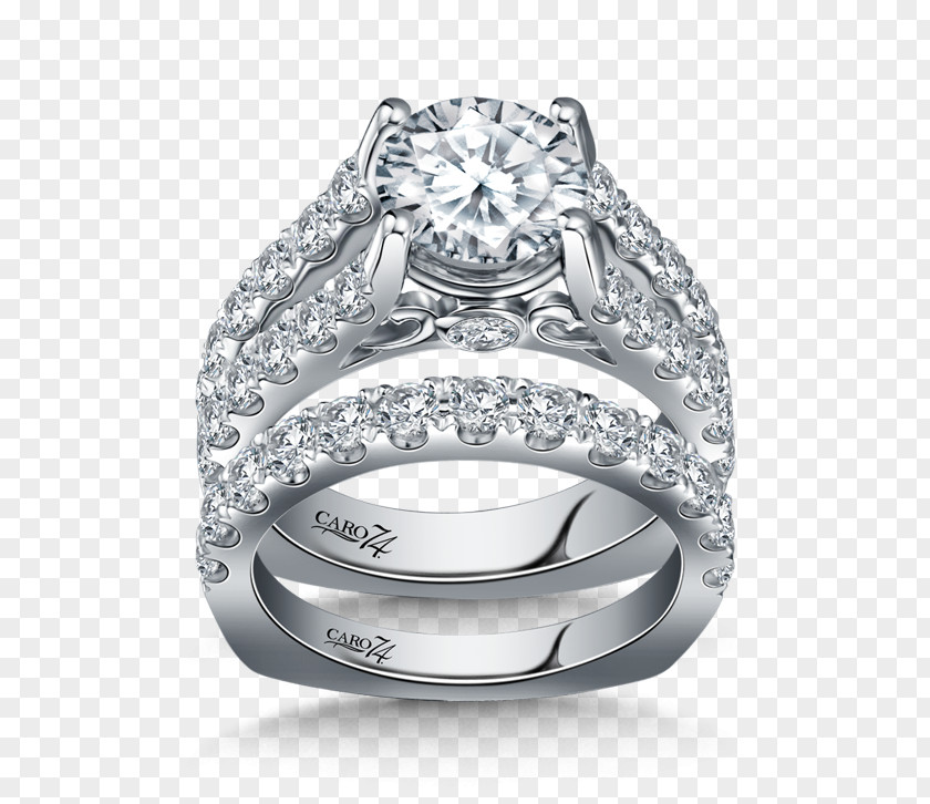 Diamond Ring Settings Wedding Silver Białe Złoto PNG