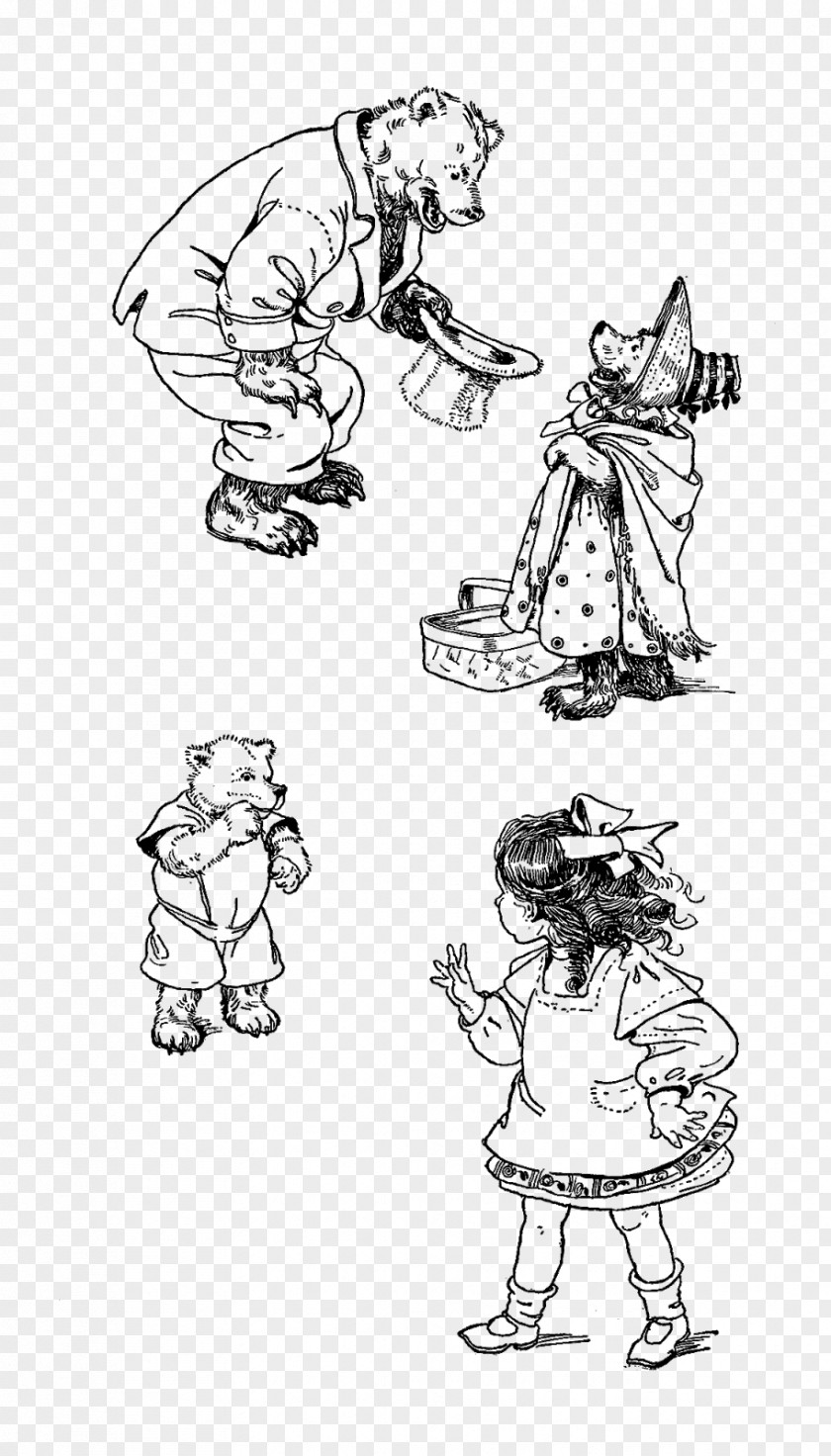 Goldilocks And The Three Bears Finger Homo Sapiens Drawing Sketch PNG