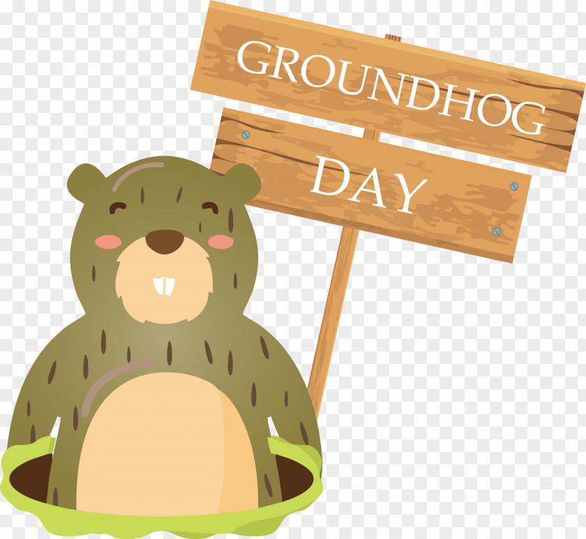 Groundhog Day Happy PNG