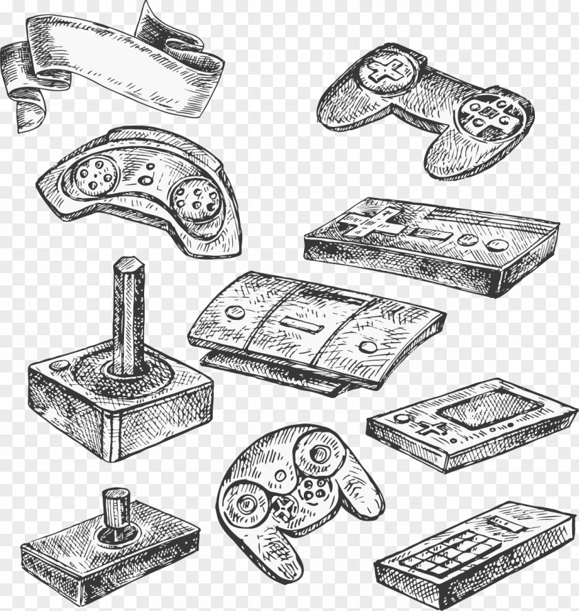 Vector Gamepad Joystick Game Controller Video Console PNG
