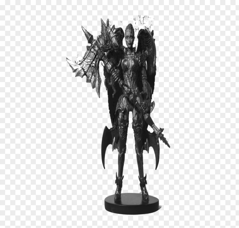 Angel Statue Seraph Demon Guardian PNG