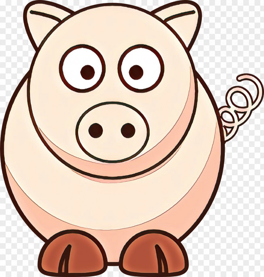 Animal Figure Organism Pig Cartoon PNG