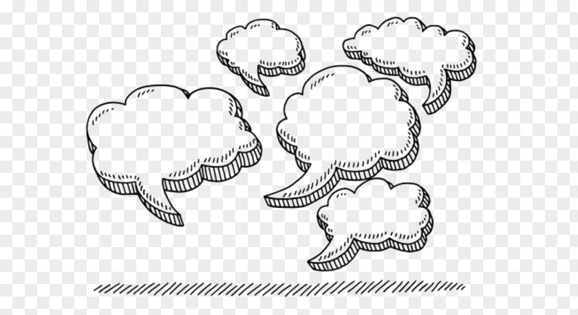 Cloud Drawing Speech Balloon Cartoon PNG
